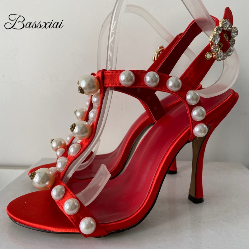 Pearl Bead Decor T-Strap Stile – обзор и цена Sandal Strappy Heeled