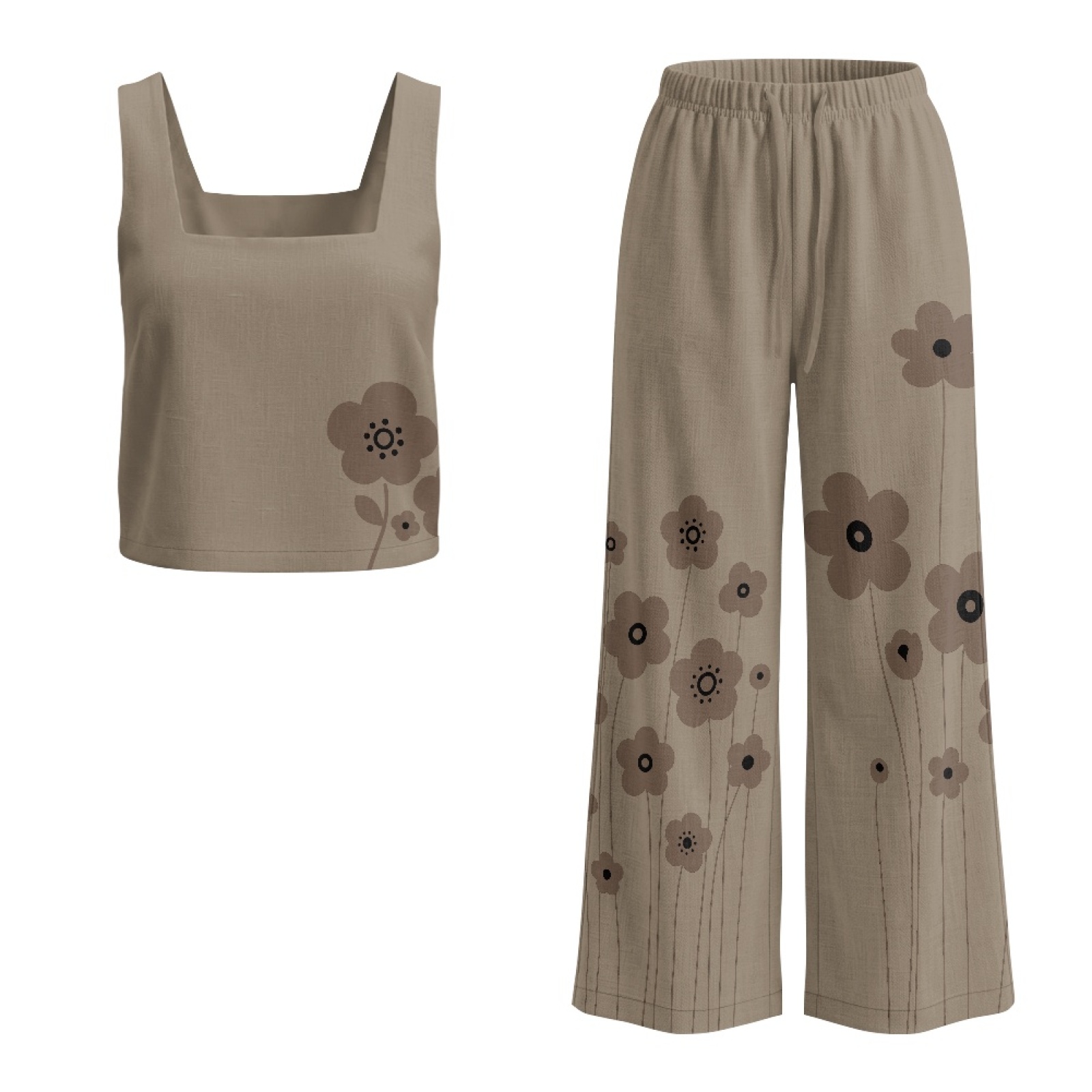INSTANTARTS Women’s Linen Vest – обзор и цена Linen Pant Wide