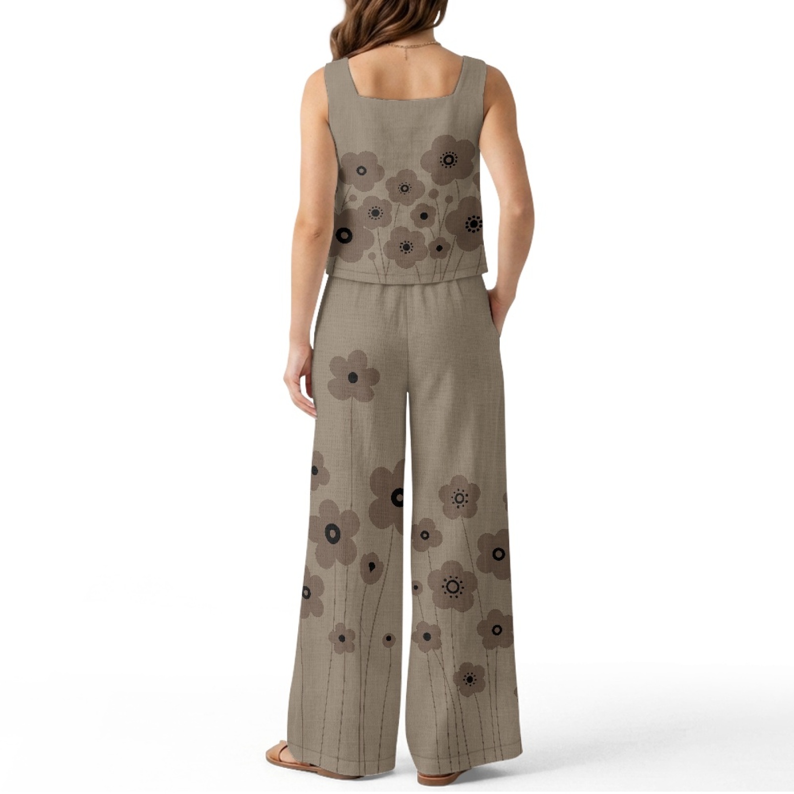 INSTANTARTS Women’s Linen Vest – обзор и цена Linen Pant Wide