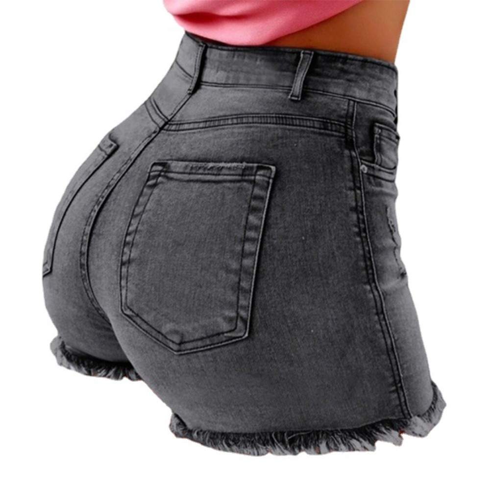 Women's High Waisted Distresse – обзор и цена Shorts Denim Frayed