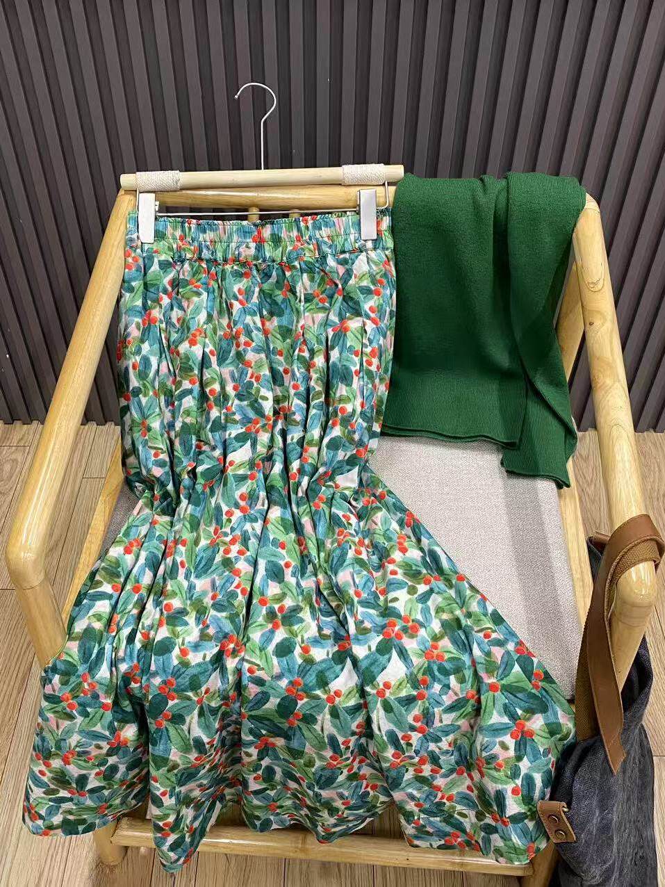 Retro Floral A-Line Midi Skirt – обзор и цена Midi Skirt Floral