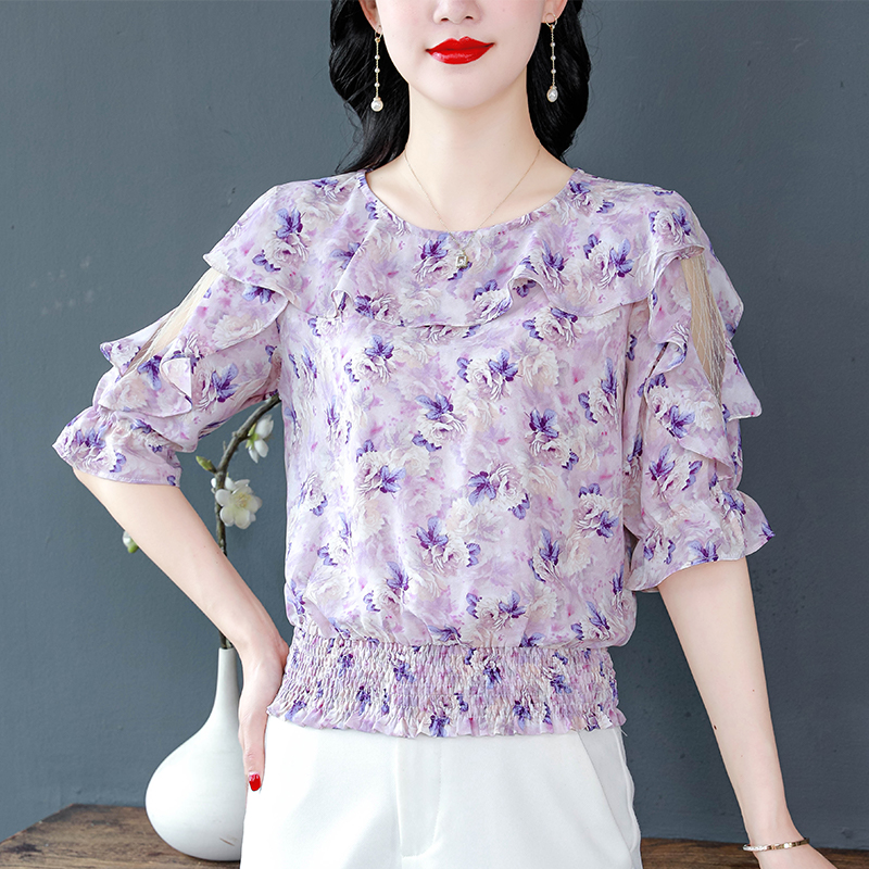 2024 Summer Women Tops Round n – обзор и цена Romper Floral Print
