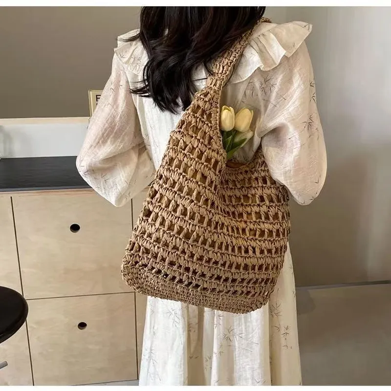Hollow Woven Straw Tote Bag On – обзор и цена Tote Bag Beach