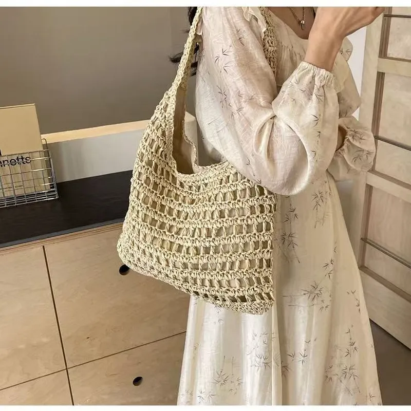 Hollow Woven Straw Tote Bag On – обзор и цена Tote Bag Beach