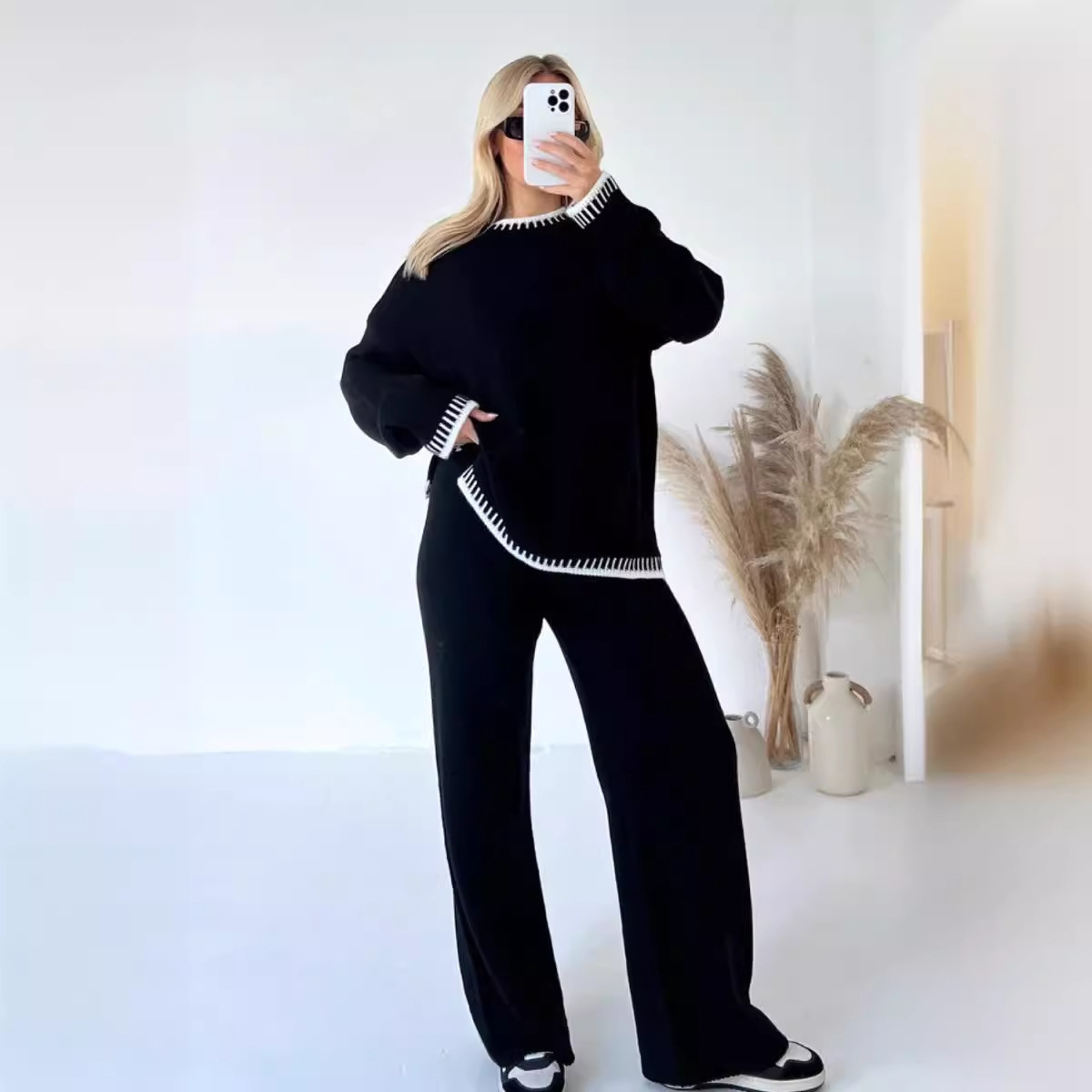 Women Wide Leg Pant Sets Two P – обзор и цена Linen Pant Wide