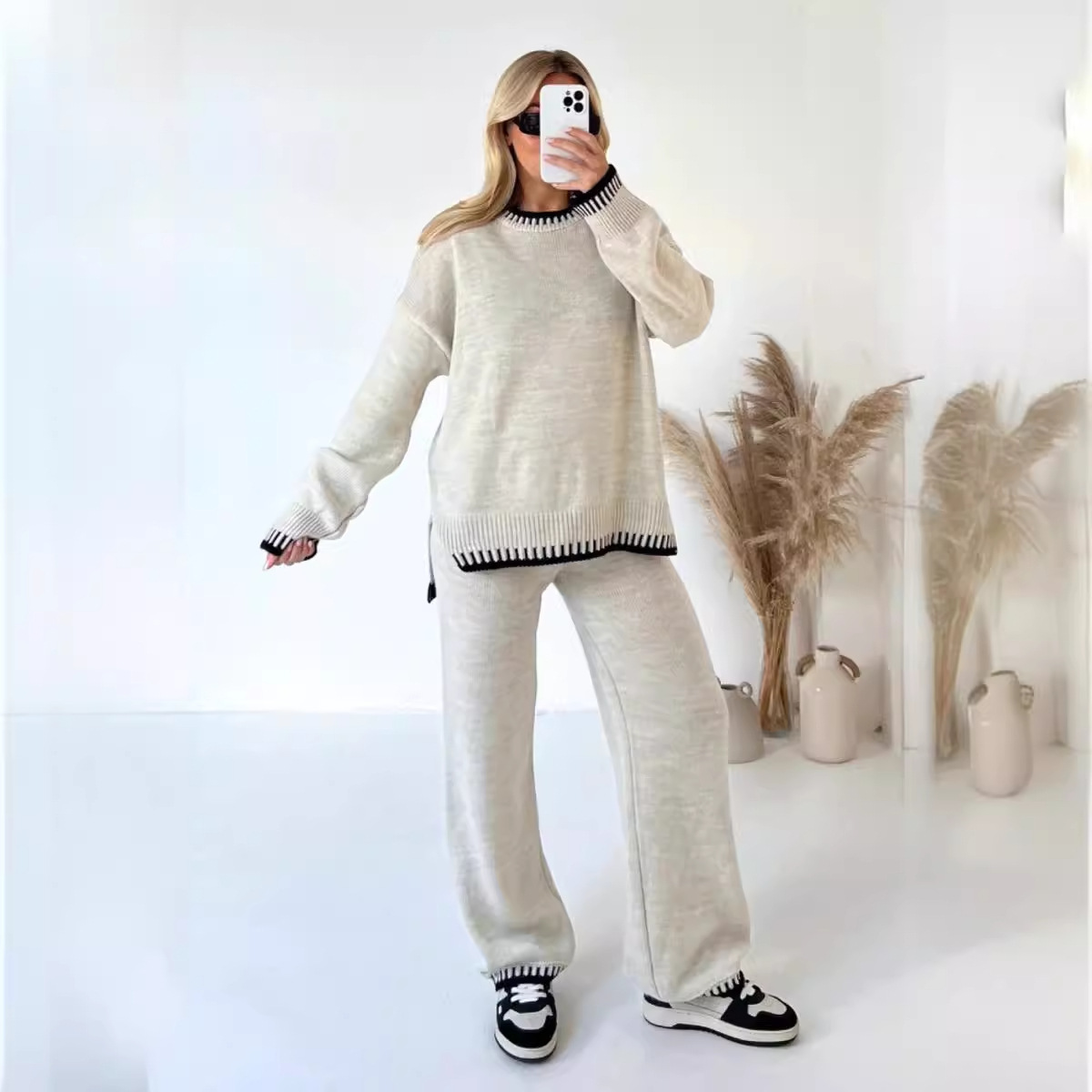 Women Wide Leg Pant Sets Two P – обзор и цена Linen Pant Wide
