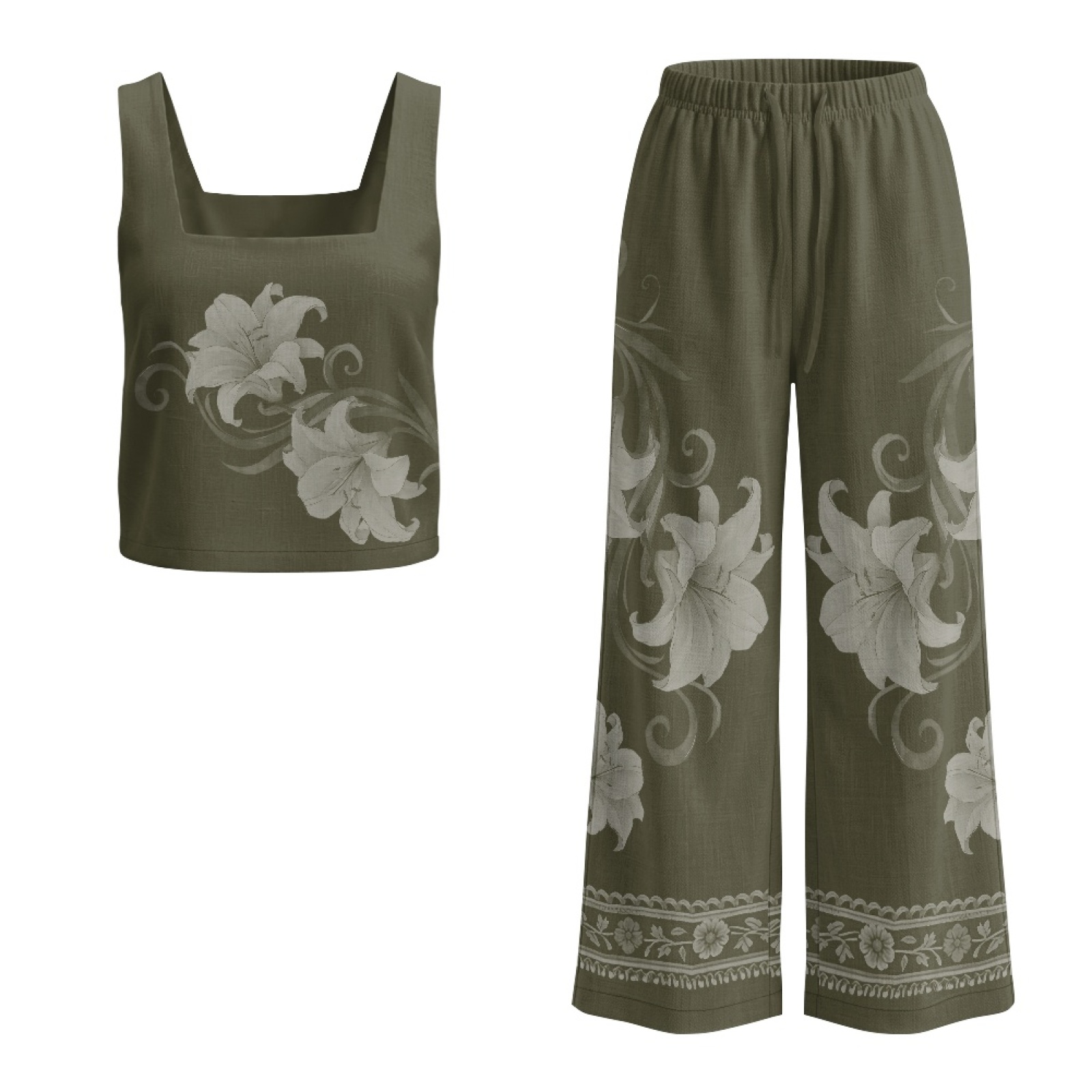 INSTANTARTS Women’s Linen Vest – обзор и цена Linen Pant Wide