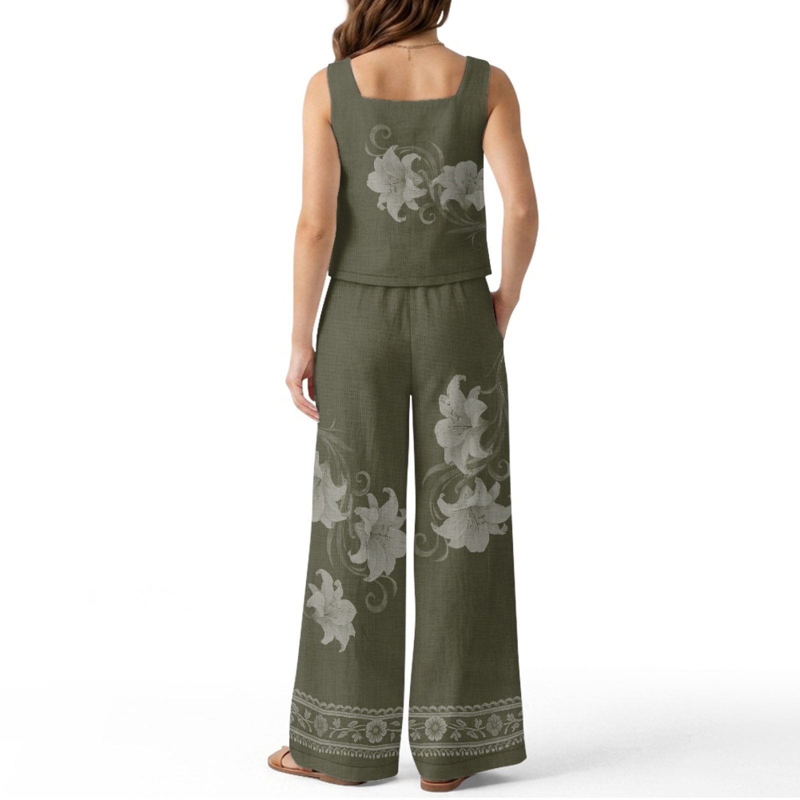 INSTANTARTS Women’s Linen Vest – обзор и цена Linen Pant Wide