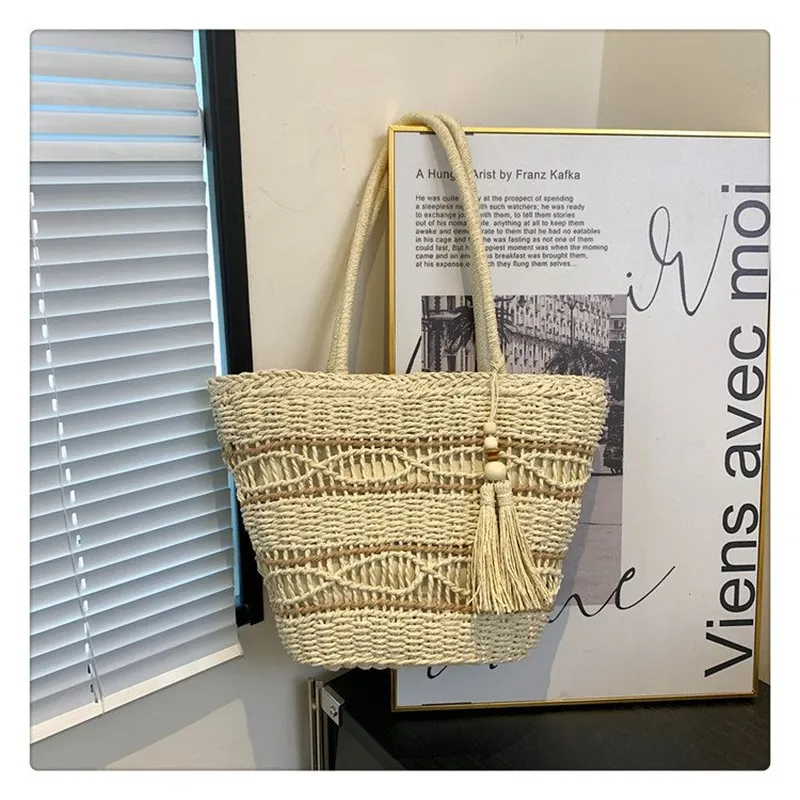 Hollow Woven Straw Shoulder Ba – обзор и цена Tote Bag Beach