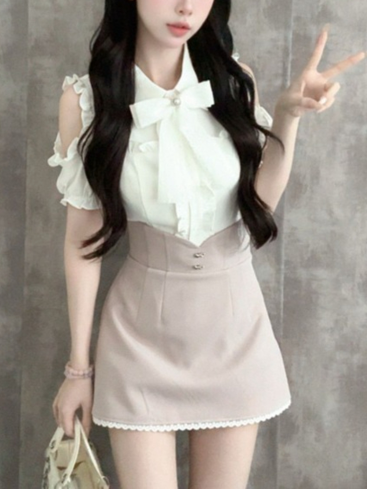 Japanese Sweet New 2 Piece Set – обзор и цена Blouse Off Shoulder