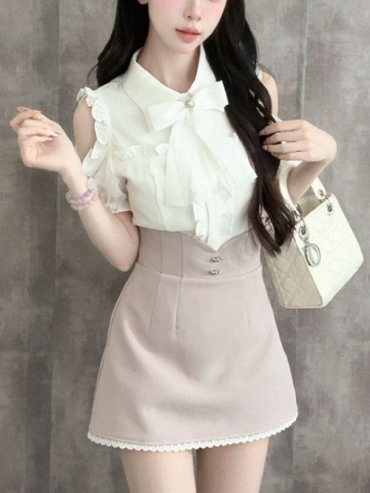 Japanese Sweet New 2 Piece Set – обзор и цена Blouse Off Shoulder