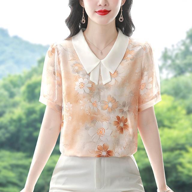 Chiffon Blouse for Women Short – обзор и цена Romper Floral Print