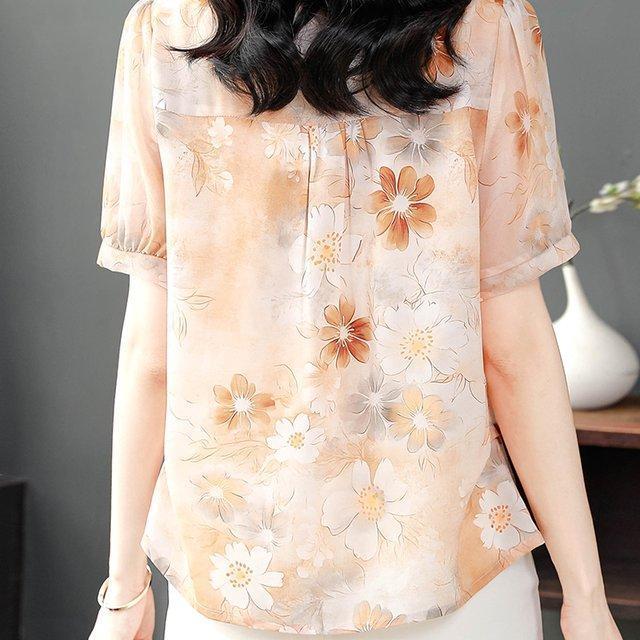 Chiffon Blouse for Women Short – обзор и цена Romper Floral Print