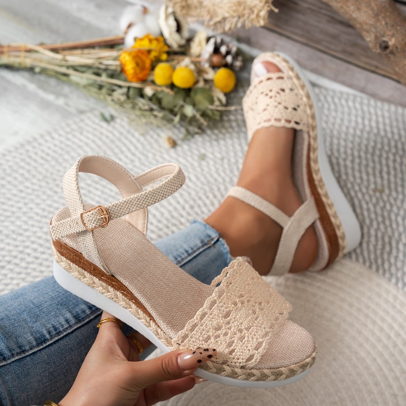 Women Lace Wedge Sandals Espad – обзор и цена Wedge Espadrille Women