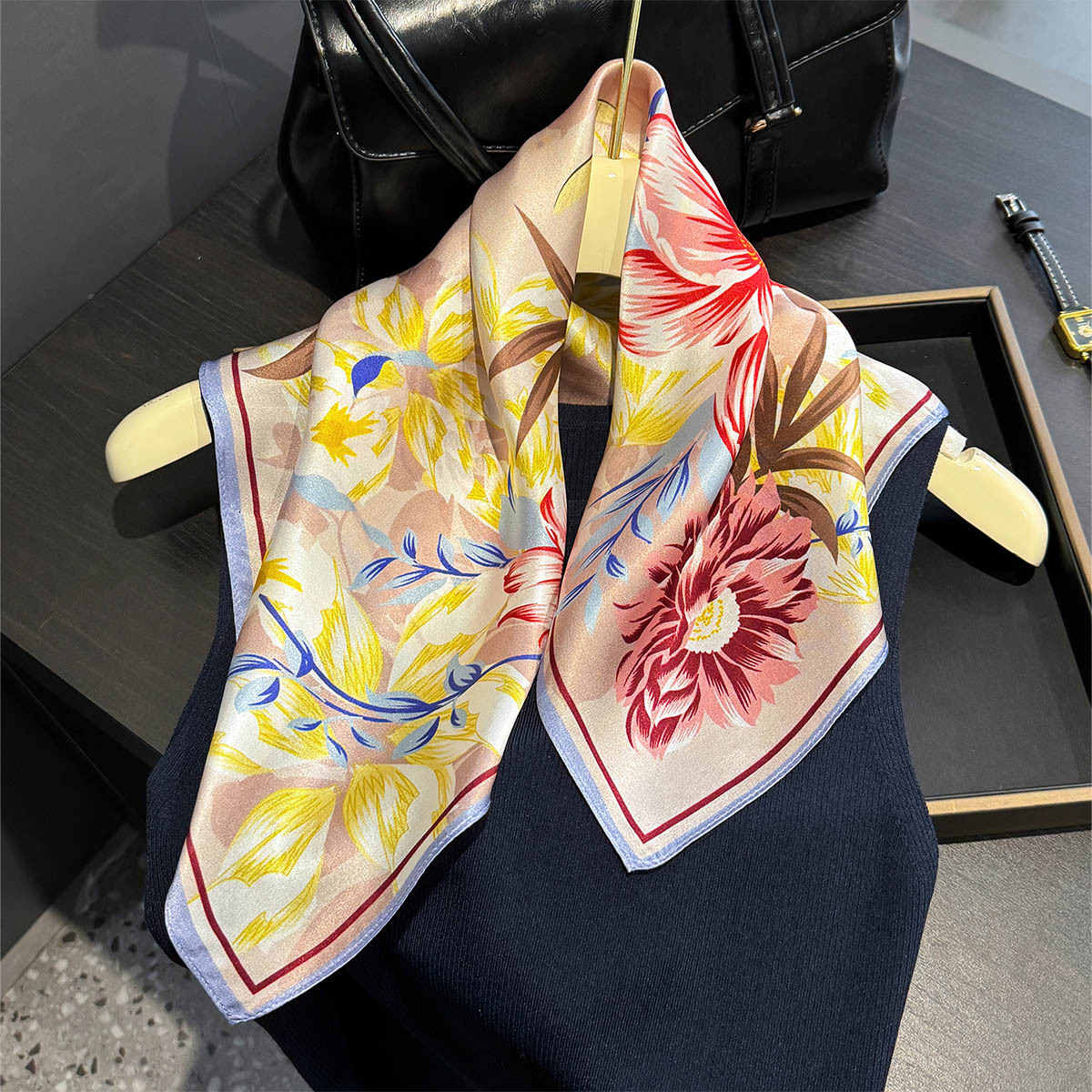 New 100% Silk Square Scarf for – обзор и цена Headband Summer Knit