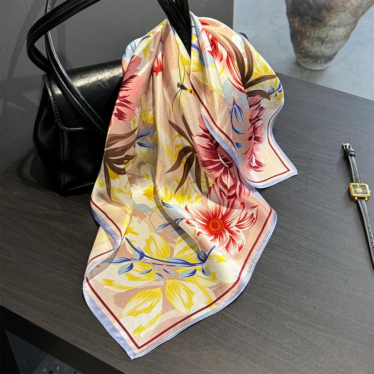 New 100% Silk Square Scarf for – обзор и цена Headband Summer Knit