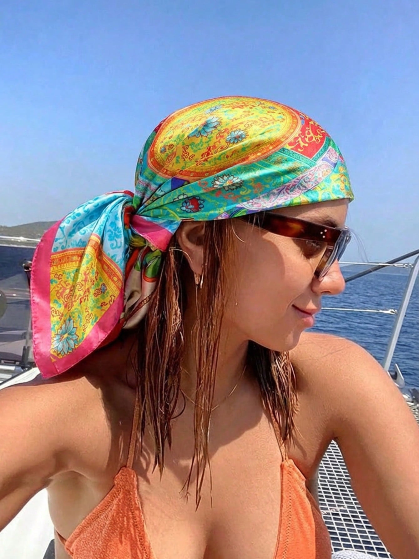 Luxury Brand Silk Satin Square – обзор и цена Headband Summer Knit