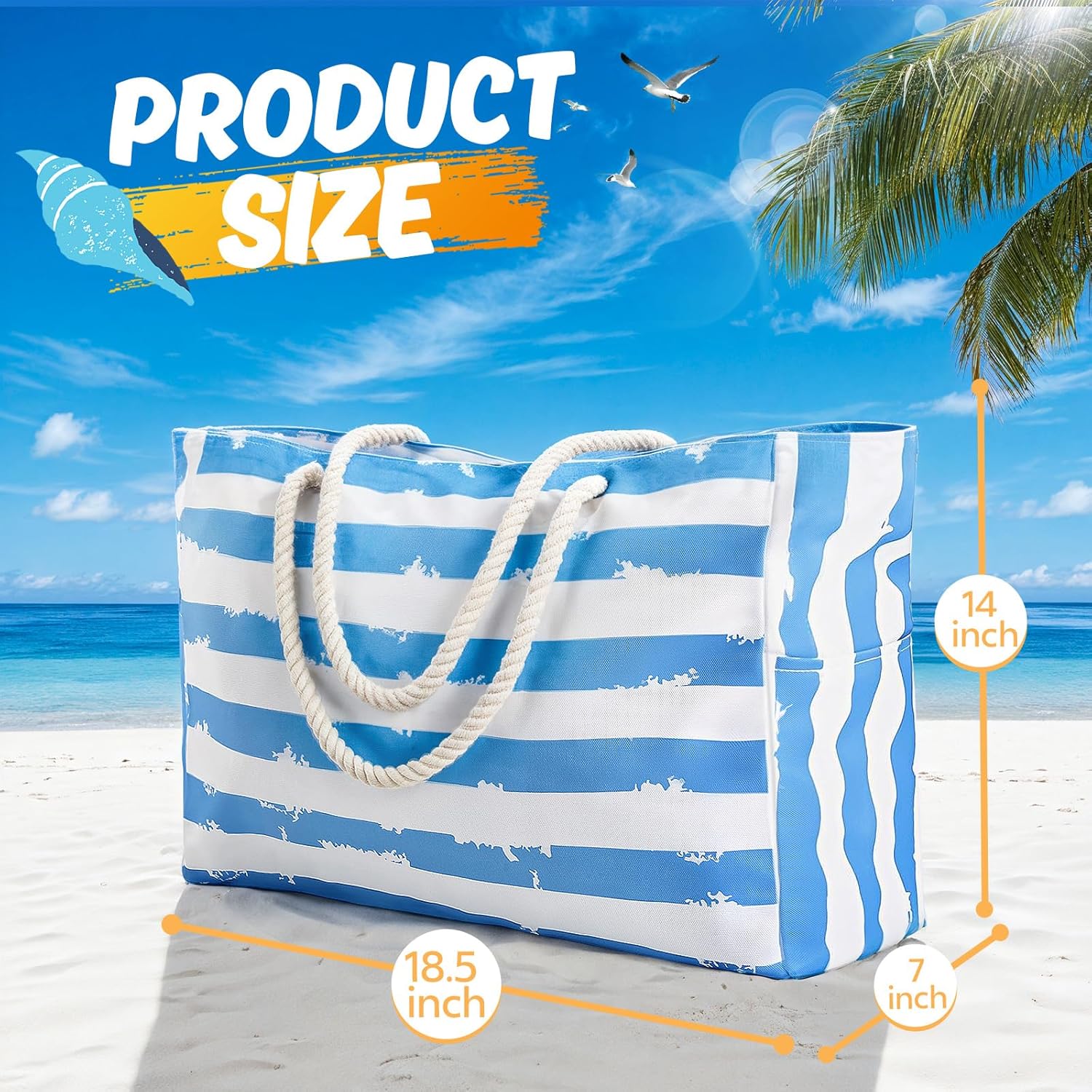 Large Beach Bag for Women & Me – обзор и цена Tote Bag Beach