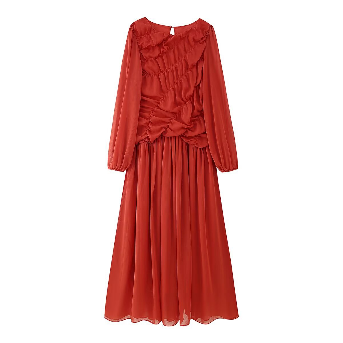 Autumn Long Sleeve Dresses 202 – обзор и цена Linen Dress Wrap