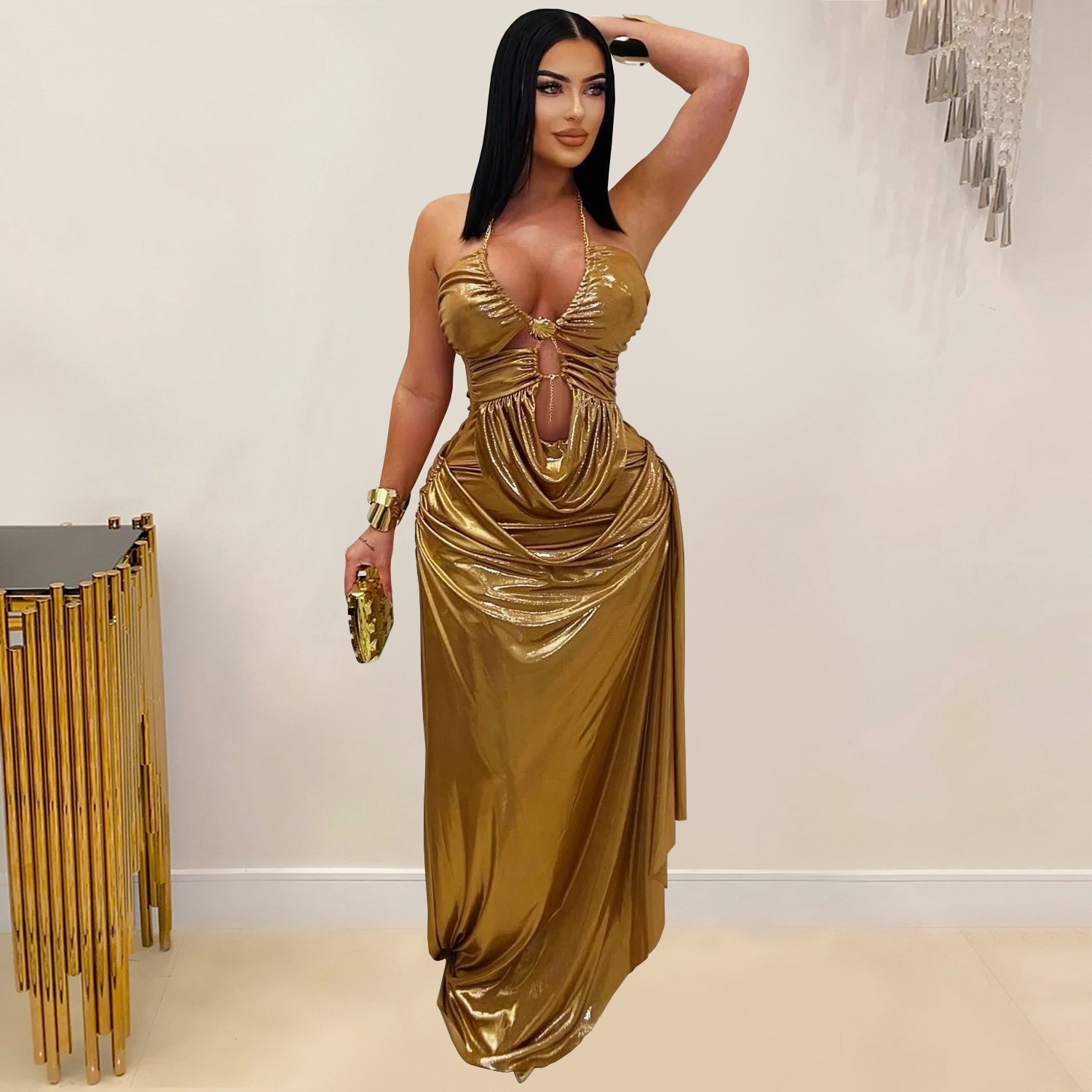 Wedding Guest Dress Evening Ha – обзор и цена Maxi Dress Halter