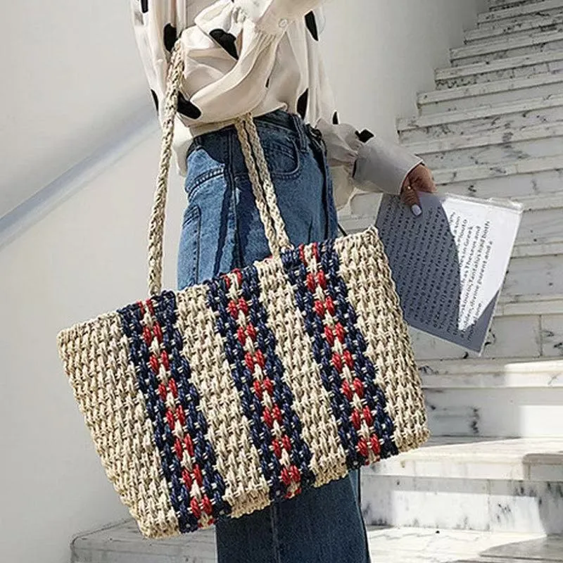 Straw Tote Bag Women One-Shoul – обзор и цена Tote Bag Beach