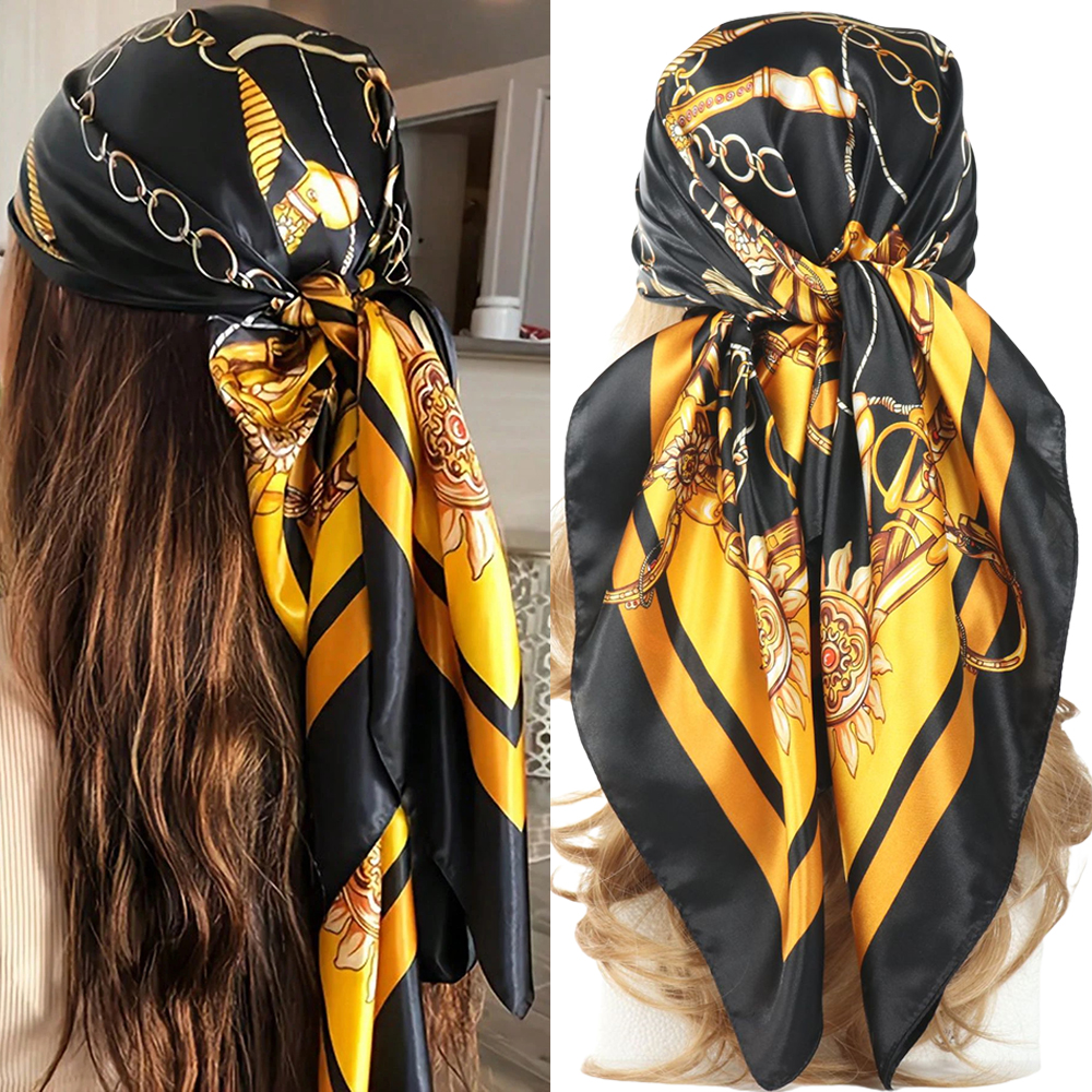 Luxury 90*90CM Vintage Chain P – обзор и цена Headband Summer Knit