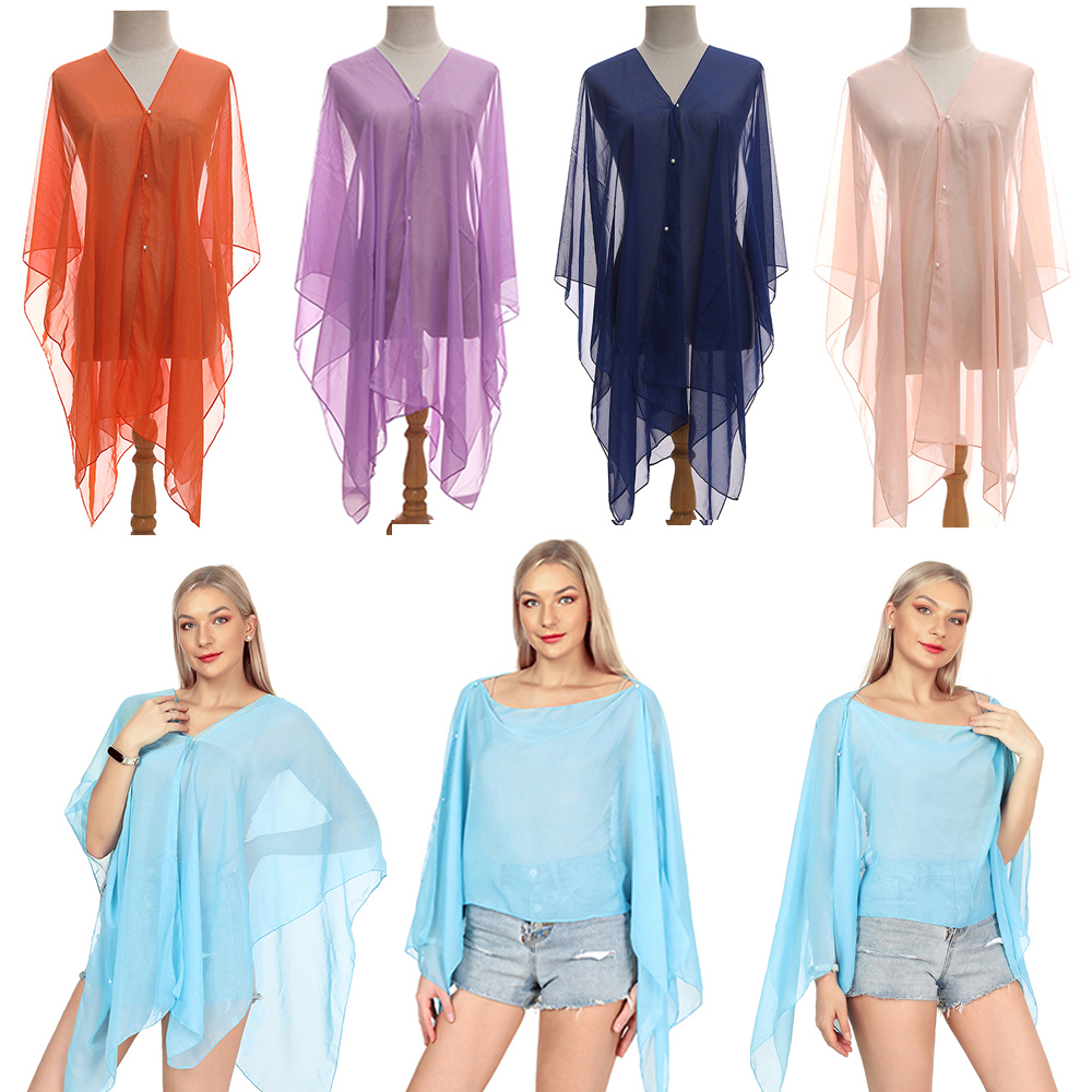 Fashion Solid color Shawl Scar – обзор и цена Cover Up Kaftan