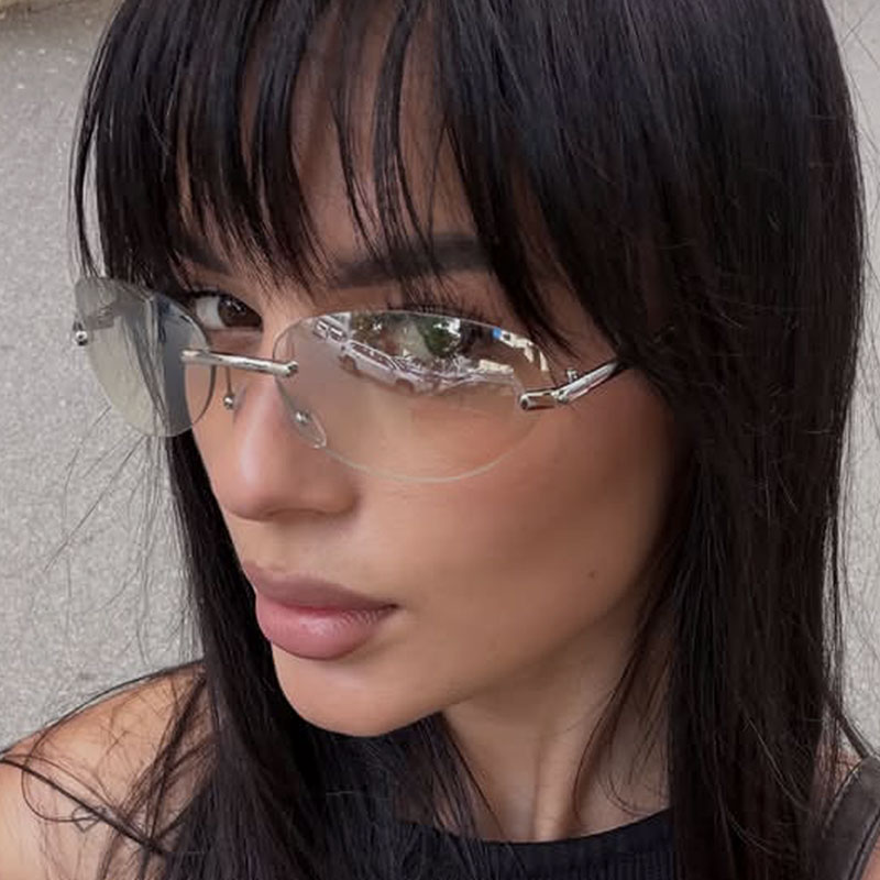 Rimless  Oval Sun Glasses for  – обзор и цена Sunglasses Cat Eye