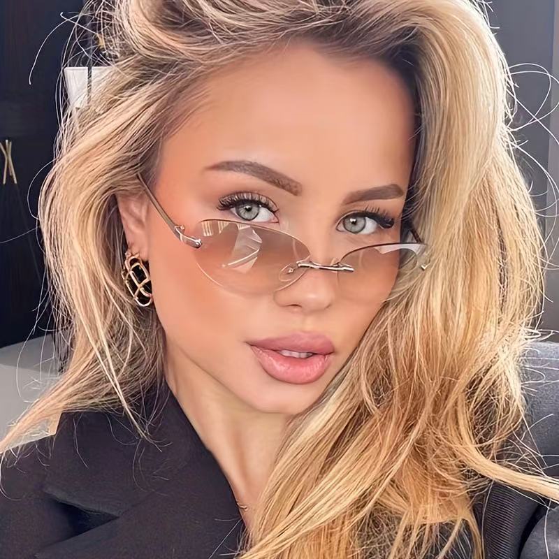 Rimless  Oval Sun Glasses for  – обзор и цена Sunglasses Cat Eye