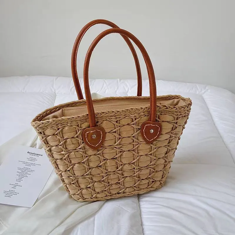 Retro European American woven  – обзор и цена Tote Bag Beach
