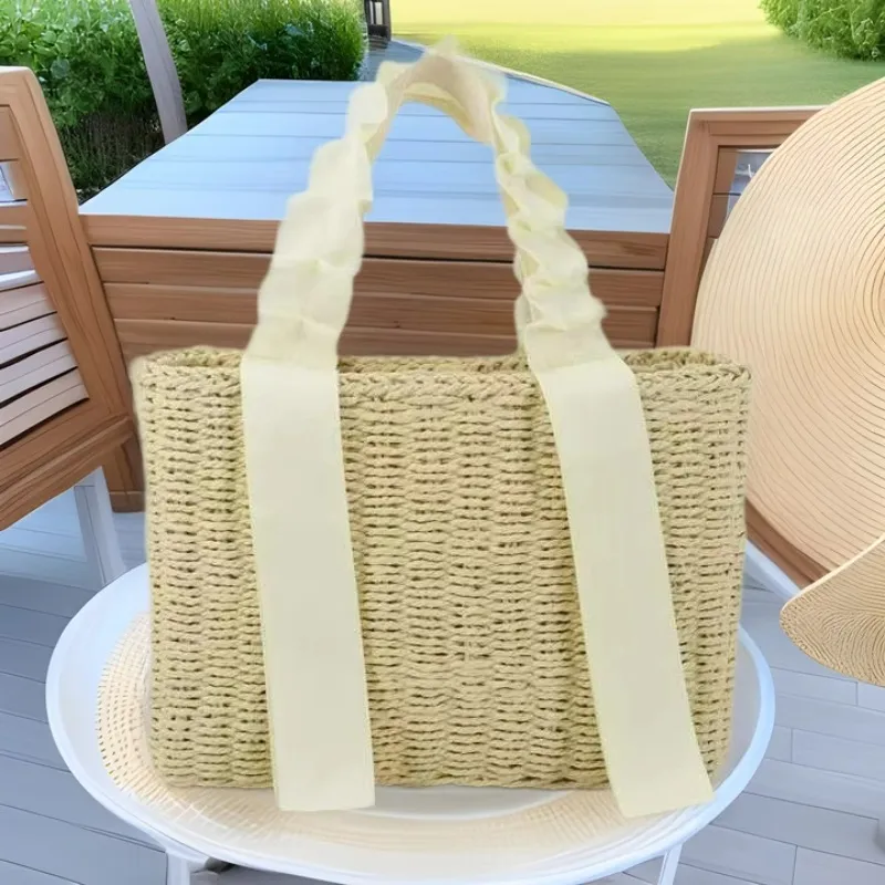 Straw Woven Handbag Summer Vac – обзор и цена Tote Bag Beach