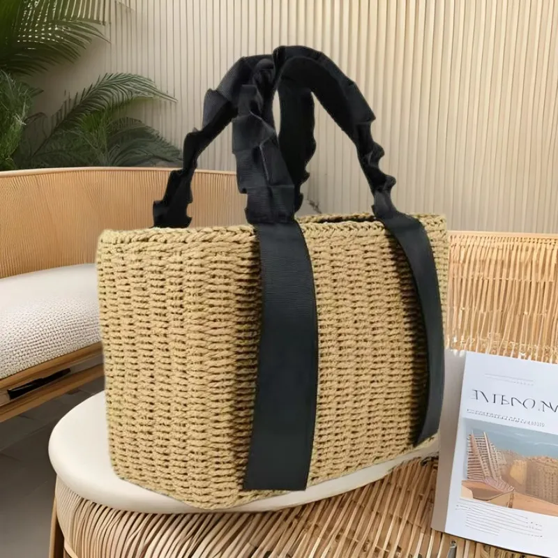 Straw Woven Handbag Summer Vac – обзор и цена Tote Bag Beach