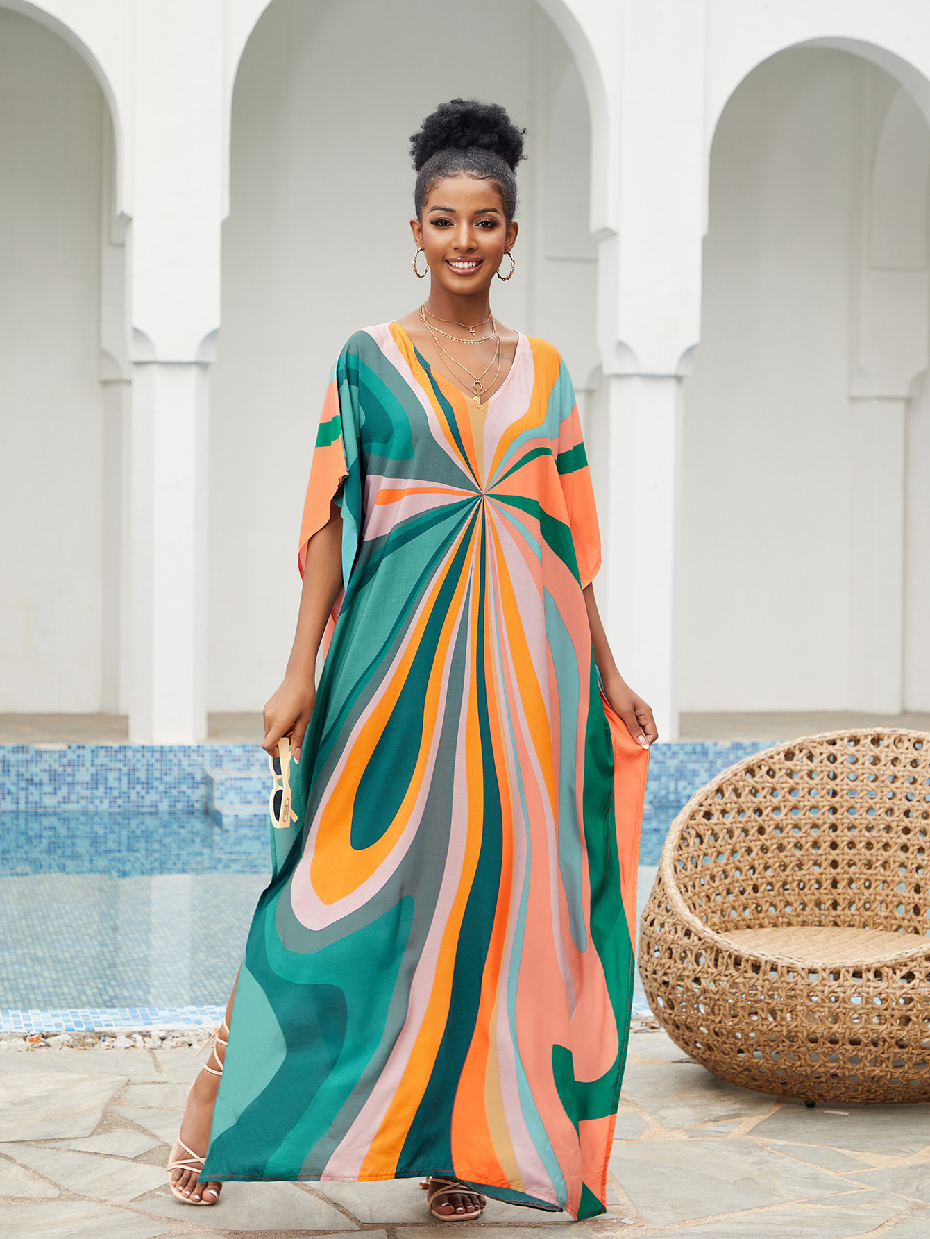 Women Beach Cover Up Loose Kaf – обзор и цена Cover Up Kaftan