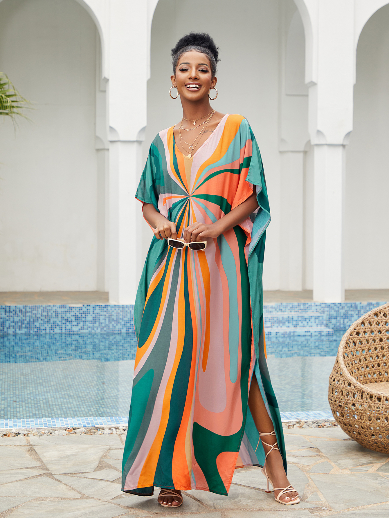Women Beach Cover Up Loose Kaf – обзор и цена Cover Up Kaftan