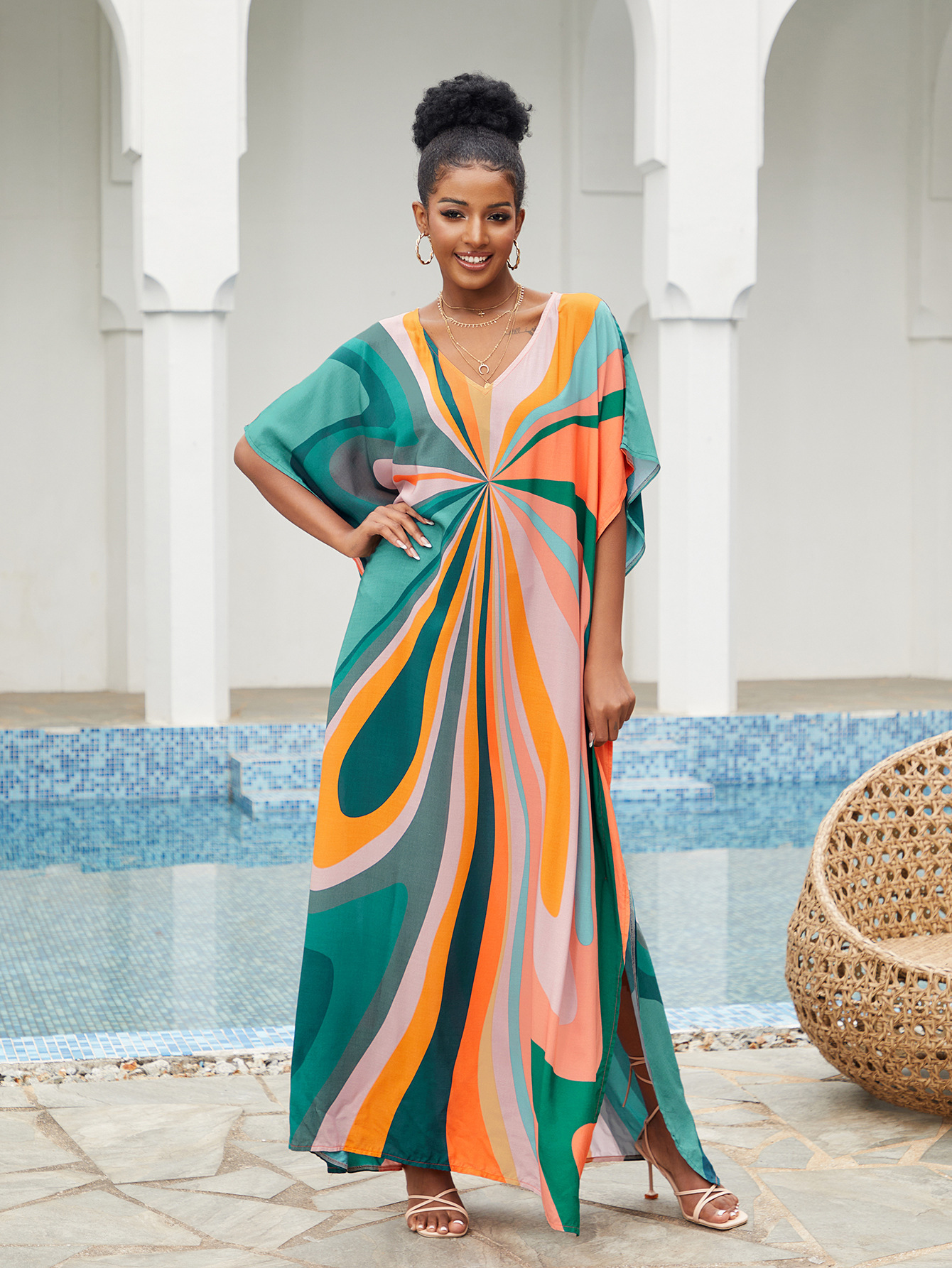 Women Beach Cover Up Loose Kaf – обзор и цена Cover Up Kaftan