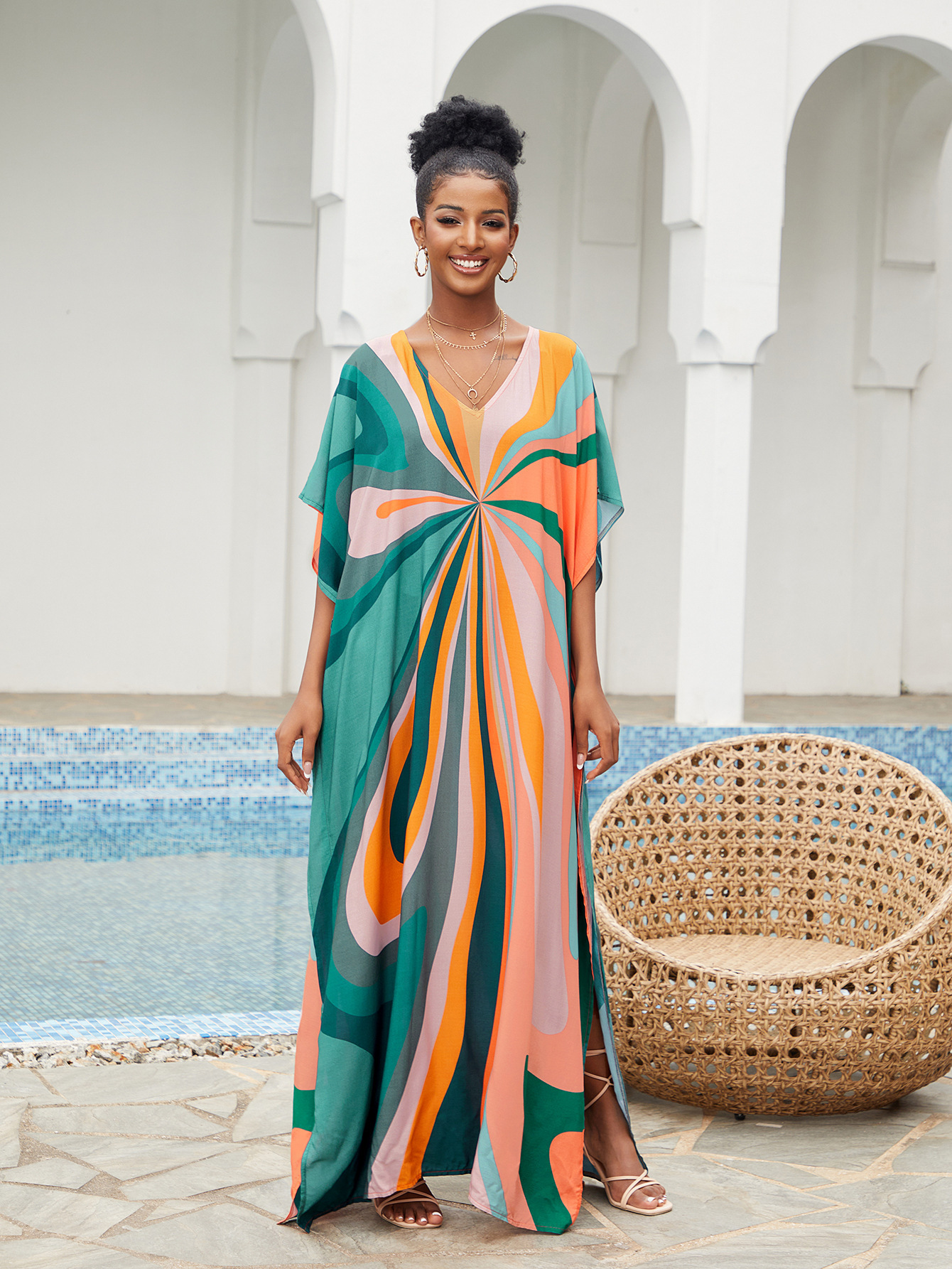 Women Beach Cover Up Loose Kaf – обзор и цена Cover Up Kaftan
