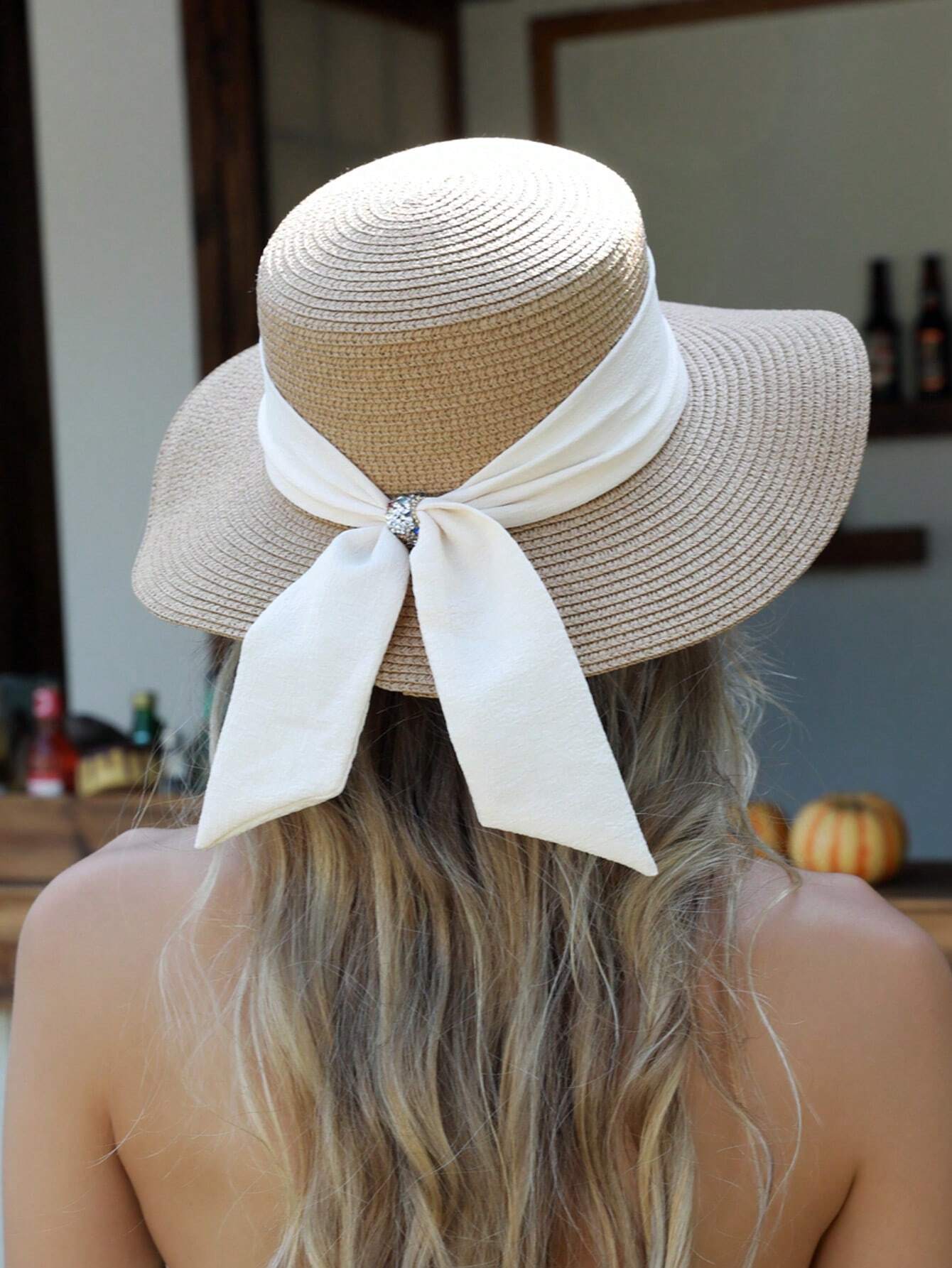 1pc Women Sun Straw Hat Wide B – обзор и цена Hat Floppy Wide