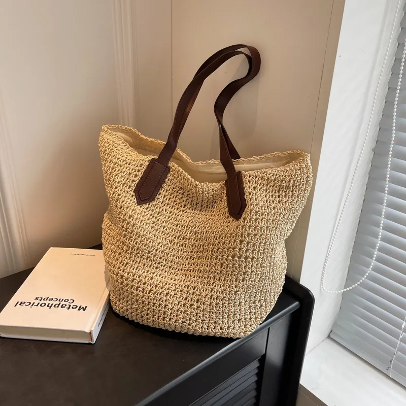 Women's handwoven straw tote b – обзор и цена Tote Bag Beach