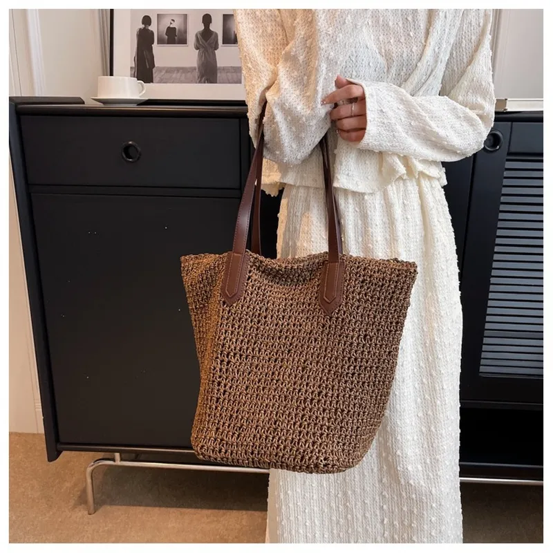 Women's handwoven straw tote b – обзор и цена Tote Bag Beach